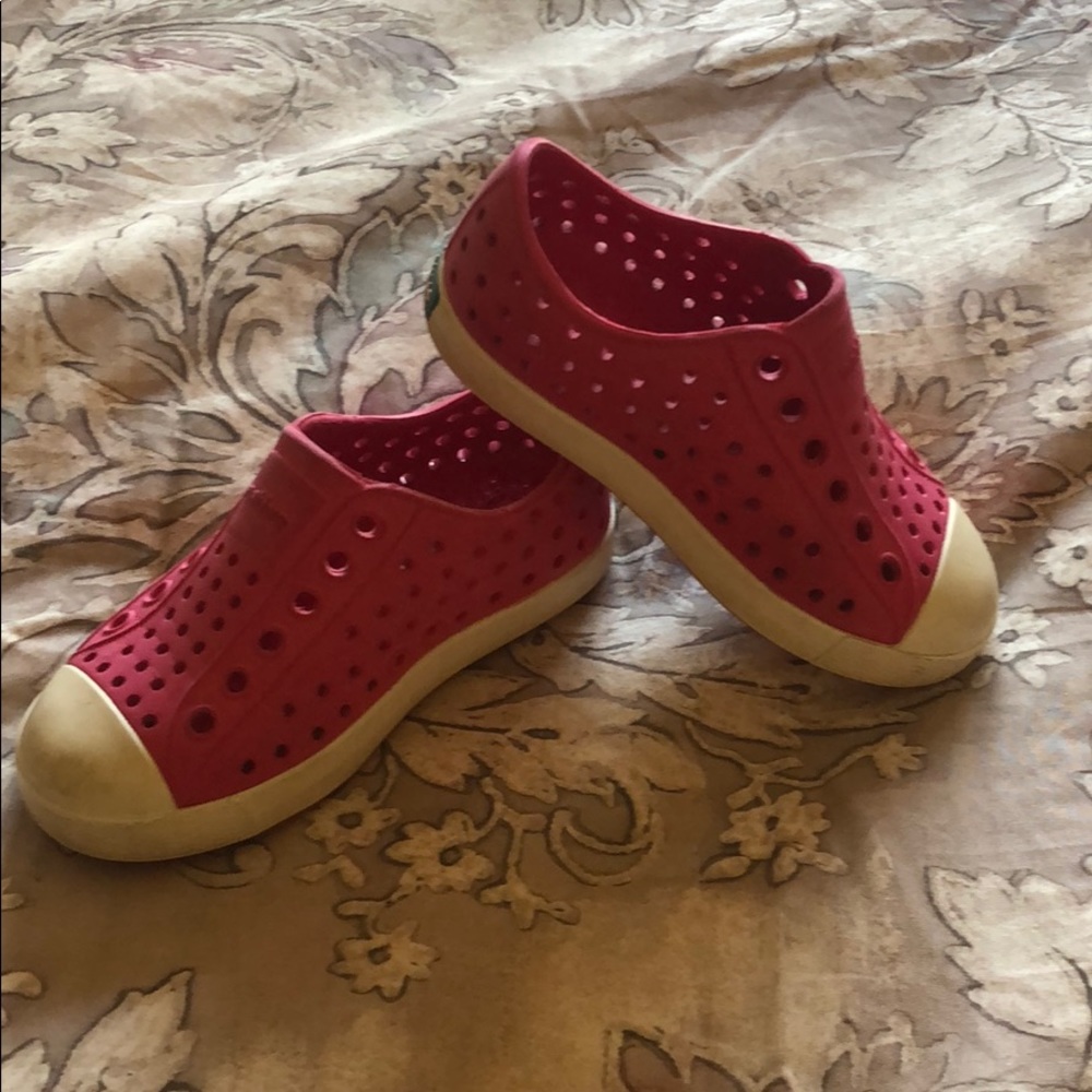 Pink Native Shoes.